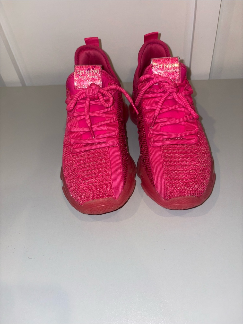 Steve Madden Bright Pink Kids Sneakers
